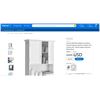 Image 1 : Costway Wall Mount Bathroom Cabinet Storage Organizer Medicine Cabinet with 2-Doors and 1- Shelf Cot