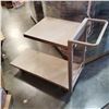 Image 1 : 4.5FT LONG WAREHOUSE PLATFORM 4 WHEEL 2 TIER FOLDING SHELF CART ROLLS SMOOTH