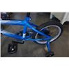 Image 2 : BLUE GREY AVIGO KIDS BIKE WITH TRAINING WHEELS