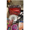 Image 4 : TRAY OF NEW ITEMS - CALCULATOR, PEDI EGG, FLASHLIGHTS, ETC