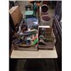 Image 1 : MAGIC BULLET, GLASS VASE OF BEADS AND TRAY OF ESTATE GOODS