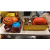 Image 1 : 2 BOXES OF PUMPKIN AND FALL DECORATIONS