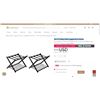 Image 1 : Set of 2 Folding Metal Luggage Rack Suitcase