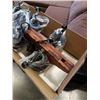 Image 3 : NEW RUSTIC INDUSTRIAL FARMHOUSE BOAT STYLE LANTERN CHANDELIER LIGHT WITH DIMMABLE EDISON BULBS
