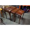 Image 1 : 3 PIECE FRENCH PROVINCIAL NESTING ENDTABLE SET