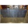 Image 1 : ESPRESSO CABINET WITH GREY DOORS