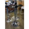 Image 2 : 3 METAL GAS LIFT BAR STOOLS