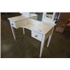 Image 8 : WHITE VANITY DESK WITH MIRRORS