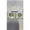Image 2 : 4 CANADIAN 25 CENT COINS - 1943, 1953, 1963  .800 SILVER AND 1973