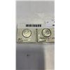 Image 2 : 4 CANADIAN 25 CENT COINS - 1966, 1967, 1968 SILVER AND 1968 TYPE II