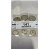Image 8 : 1968 SILVER COINS - 6 QUARTERS AND 9 DIMES