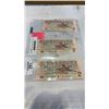 Image 1 : 3 MINT 1986 CANADIAN 2 DOLLAR BILLS IN SEQUENCE
