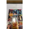 Image 2 : 3 AUTOGRAPHED MOVIE STARCARDS AND 9 EARLY POP STAR CARDS - MADONNA, JIMI HENDRIX