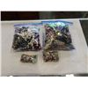 Image 1 : 2 LARGE BAGS AND 2 SMALL BAGS OF JEWELRY