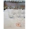 Image 2 : PINWHEEL CRYSTAL STEMWARE, SALT AND PEPPER, TUMBERS, GLASSES