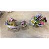 Image 3 : 5 FLOWER CHINA BOUQUETS ROYAL ALBERT, STAFFORDSHIRE, THORLEY AND RAYBUR