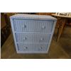 Image 1 : PAINTED WICKER 3 DRAWER DRESSER