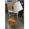 Image 9 : MAPLE DROPSIDE ENDTABLE LAMP AND VINTAGE TLEPHONE BENCH
