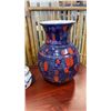 Image 2 : HOLLAND LIDDED JAR, POTTERY VASE AND RUBY GLASS DECANTER, CUPS AND SERVING BOWL