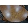 Image 4 : WOOD DINING TABLE WITH 2 LEAFS AND 4 CHAIRS