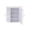 Image 2 : COSTWAY WALL MOUNT MIRROR BATHROOM STORAGE CABINET RETAIL $132.95