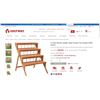 Image 1 : 4 Tiers Wood Ladder Step Flower Pot Holder Plant Stand