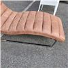 Image 3 : Brown microfibre Chase lounge chair