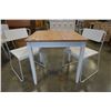 Image 2 : WHITE DINING TABLE WITH 2 HD BUTTERCUP CHAIRS