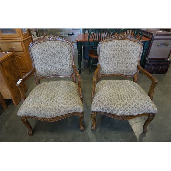 2 OVERSIZED ACCENT CHAIRS