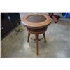 Image 4 : VINTAGE WOOD PIANO STOOL