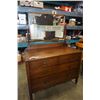 Image 1 : VINTAGE 4 DRAWER DRESSER WITH MIRROR