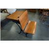 Image 1 : ANTIQUE CAST IRON AND WOOD SCHOOL DESK