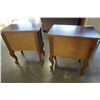 Image 8 : PAIR OF CARVED WOOD 2 DRAWER NIGHTSTANDS