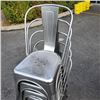Image 2 : 5 designer metal stacking chairs
