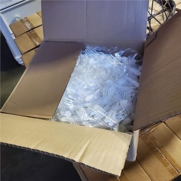 BOX OF 1000 NEW 5" LIGHT DUTY PLASTIC FORKS