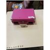 Image 1 : SMALL PINK CROSLEY 45 RECORD PLAYER