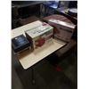 Image 1 : COPPER CRISPER BASKET, HAMILTON BEACH TOASTER AND STAINLESS FLASK SET