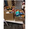 Image 1 : 2 BOXES OF VINTAGE KIDS TOYS