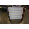Image 1 : WOOD FRAMED CLOTH SHELF MAGAZINE RACK