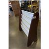 Image 2 : WOOD FRAMED CLOTH SHELF MAGAZINE RACK