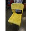 Image 2 : 6 YELLOW CHAIRS AND GREEN ITALSOFA ENDTABLE