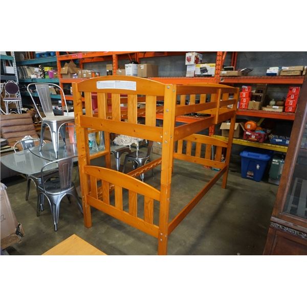 PINE BUNK BED SINGLE SIZE