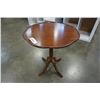 Image 1 : CARVED WOOD PEDESTAL TABLE