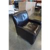 Image 2 : LEATHER LOOK ARMCHAIR