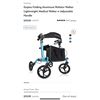Image 1 : COSTWAY FOLDING ALUMINUM WALKER RETAIL $119.99