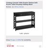 Image 1 : COSTWAY CONSOLE TABLE WITH 2 DRAWERS - RETAIL $157