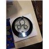 Image 3 : NEW WEATHERSTATION CLOCK AND ART GLASS SERVING PLATTER