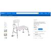 Image 1 : Costway Shower Bath Seat Medical Adjustable Bathroom Bathtub Transfer Bench Stool Chair