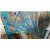 Image 3 : 65 X 25 INCH ABSTRACT PAINTING ON CANVAS