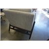 Image 8 : STRUCTUBE MID CENTURY STYLE GREY UPHOLSTERED ARMCHAIR
